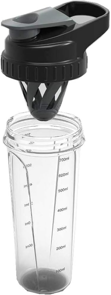 COQUETELEIRA GARRAFINHA SQUEEZE SHAKEIRA, Prottector - 700 mL - PRETA, único