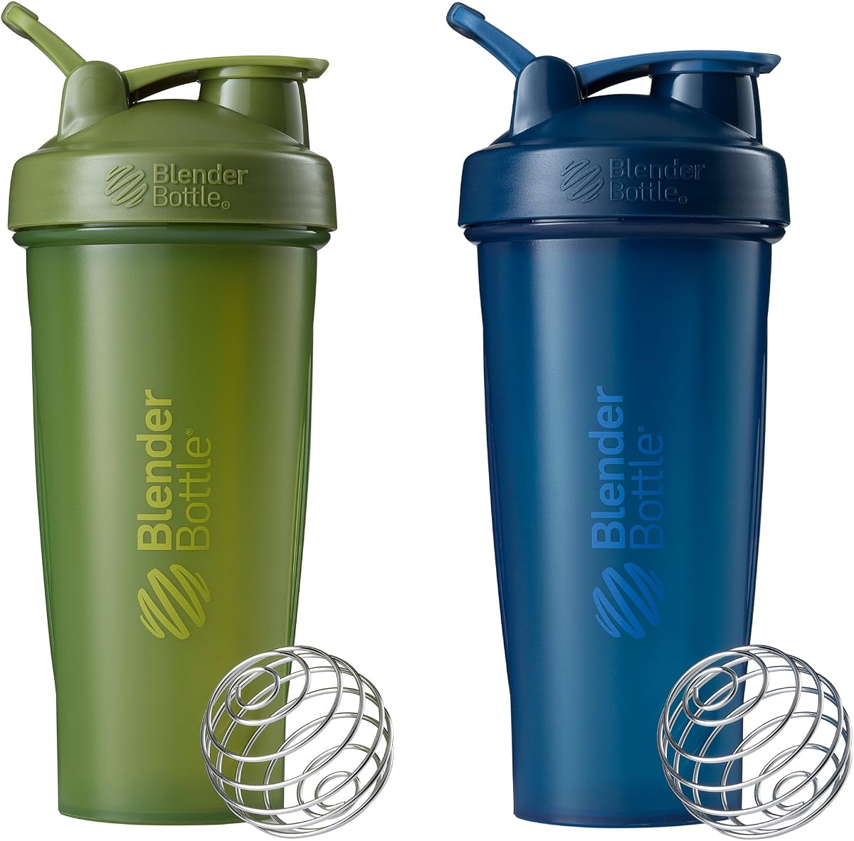 Garrafa coqueteleira BlenderBottle Classic para shakes de proteína e pré-treino, 800 ml