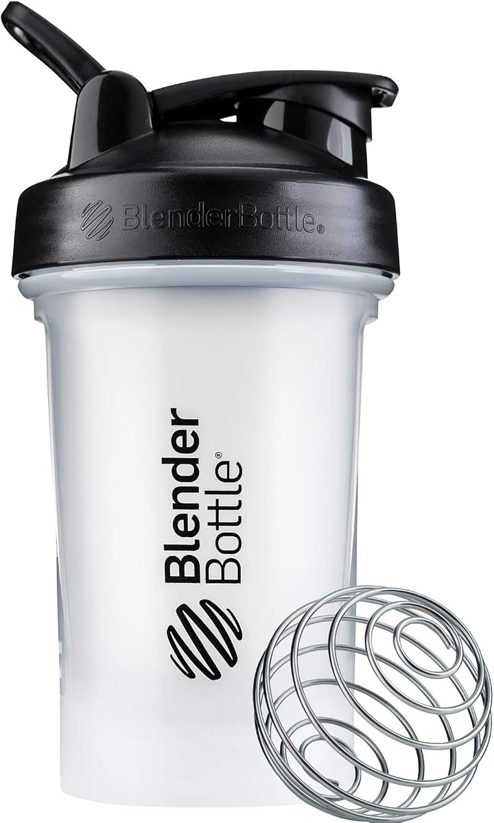 Garrafa coqueteleira clássica V2 para shakes de proteína e pré-treino, 590 ml