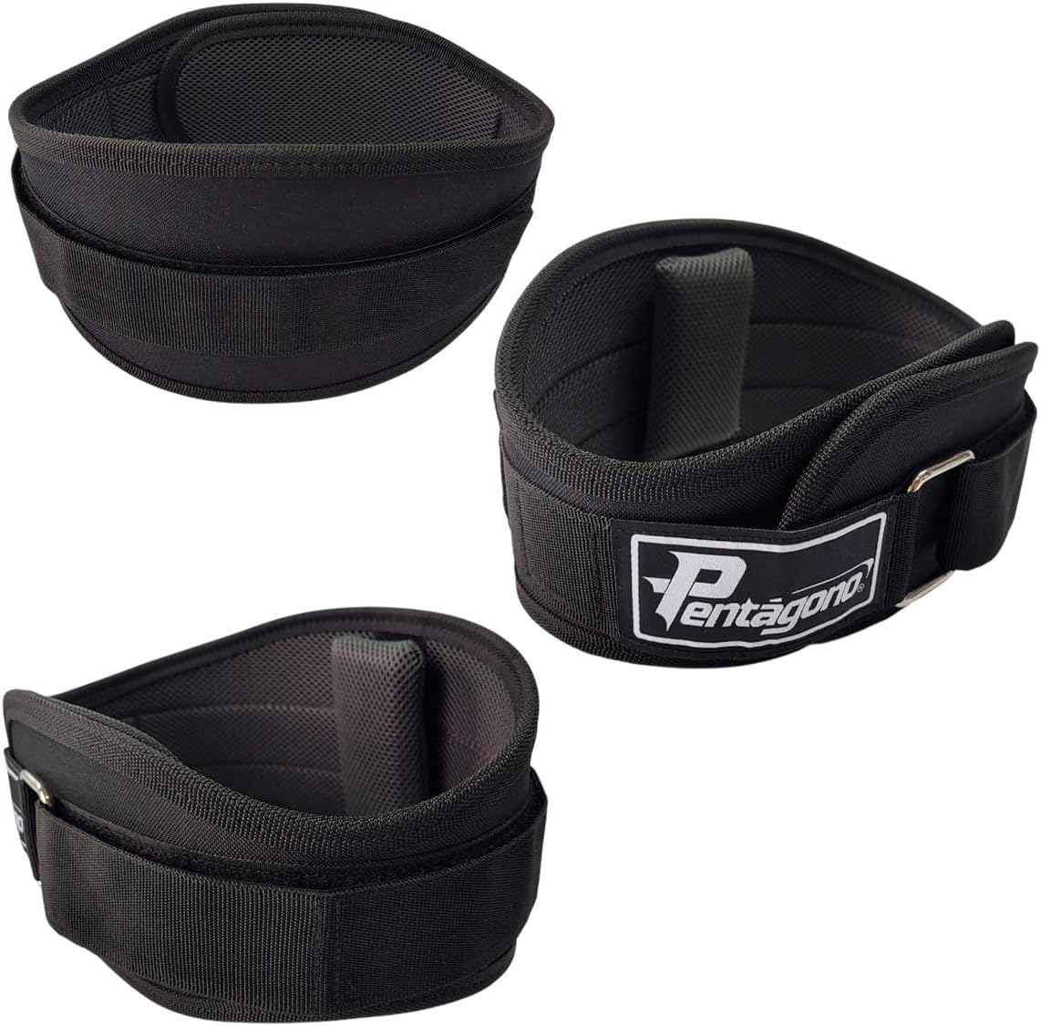 Cinturão Musculação New Strong Pentágono, Tamanho Único Ajustável (64 até 105 CM) Proteção