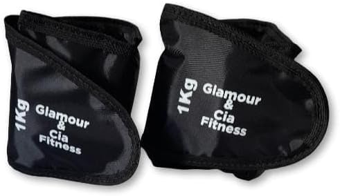 Par Tornozeleira Caneleira 1kg De Peso Para Academia Treino Funcional Fitness e Musculação