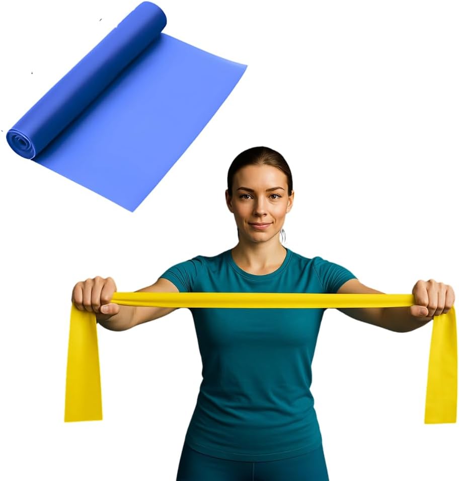 Faixa Elástica Thera Band 1,5 Metro Treino Em Casa Exercício Físico Academia Yoga Pilates