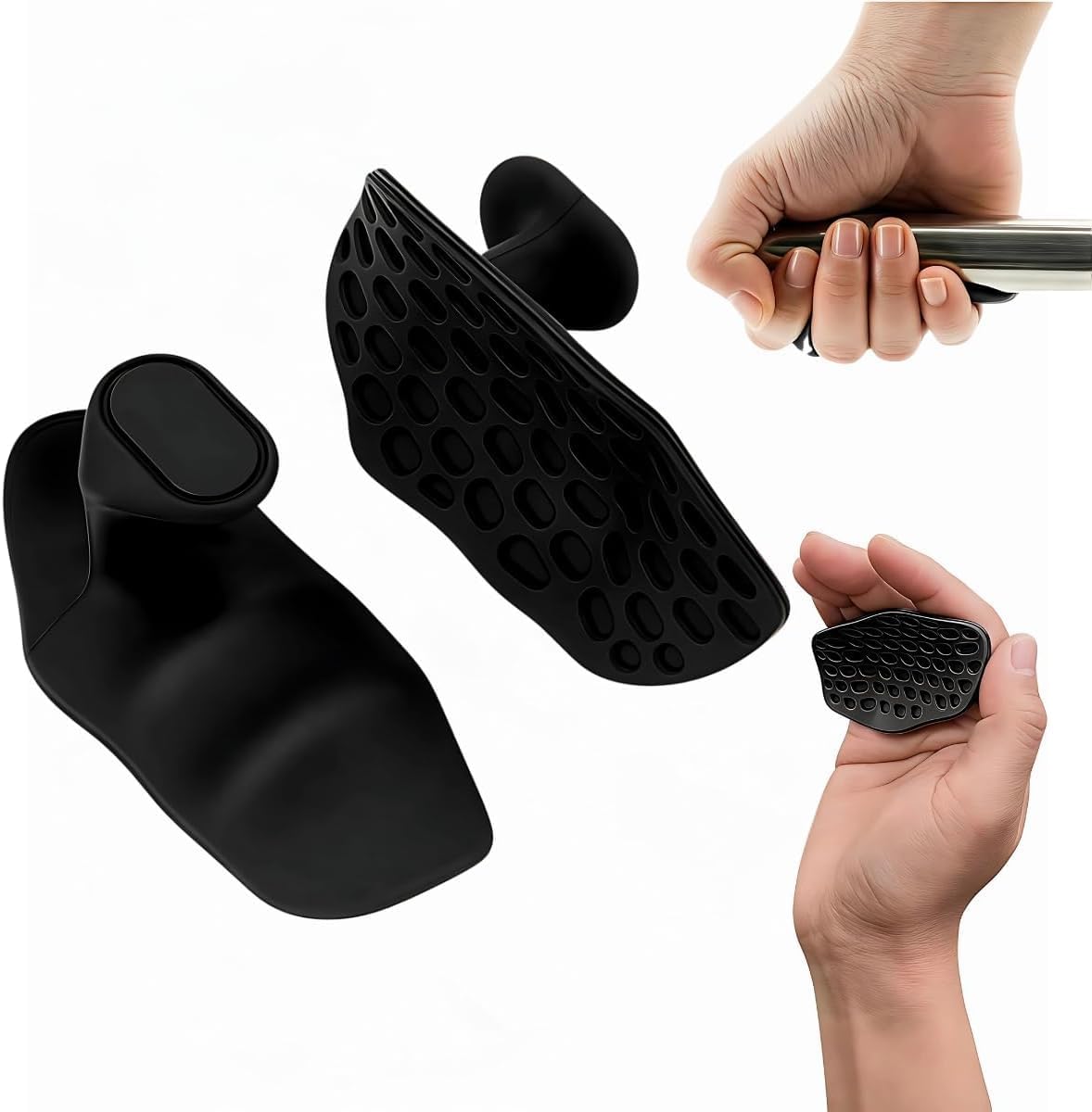 Luva de Academia Grip Antiderrapante com Protetor Palmar – Unissex, Musculação - Ideal para