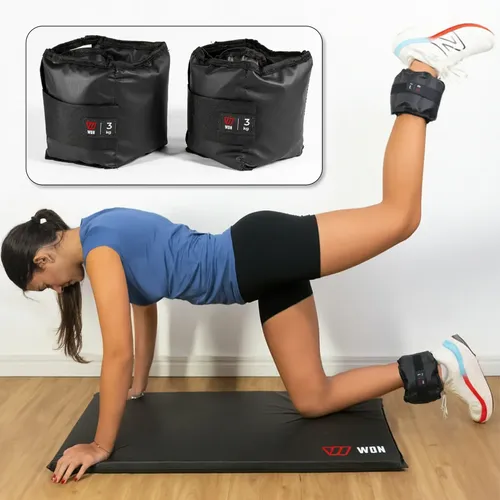 Caneleira Peso 3 Kg Par Won Treine Em Casa Academia Crossfit Fitness Treino Funcional