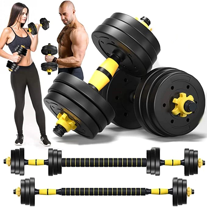 Kit de Halteres Treino 20 Kg Bonafit 3 em 1 Musculação Ajustável Segurança e Durabilidade +