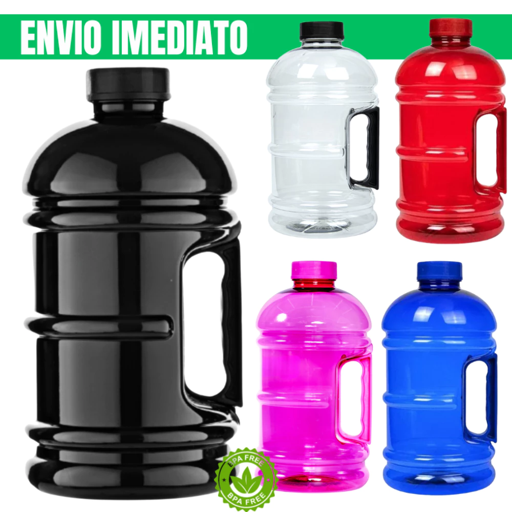 Garrafa de Água 1.8L Squeeze p/ Academia Cross Fit Escritório BPA Free com Garantia