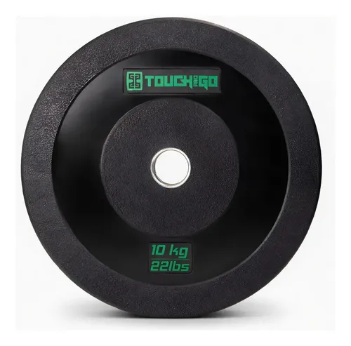 Anilha Bumper Crossfit 10kg Olímpica Emborrachada Touch and Go