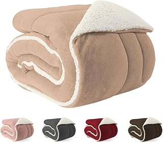 Coberdrom Edredom King Sherpa - Bege