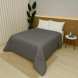 Edredom Roma Micropercal - Cinza