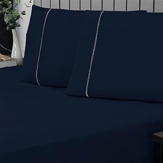 Jogo de Cama Queen 400 Fios - Azul Marinho