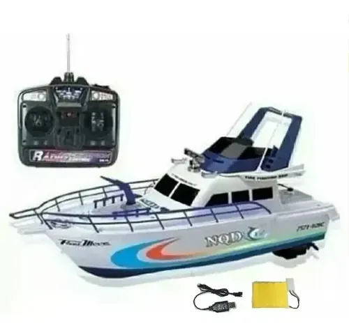 Barco Lancha de Controle Remoto Recarregável - Envio Full