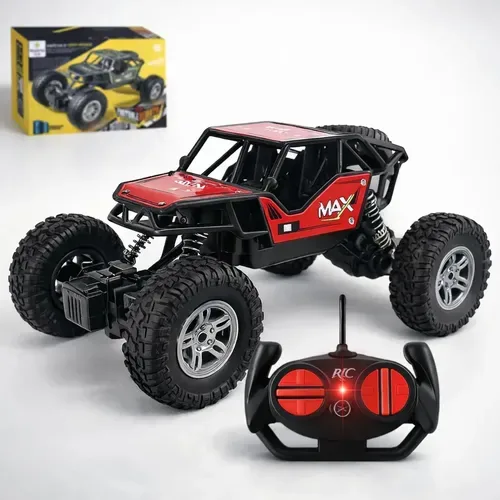 Brinquedo Carrinho Controle Remoto Rally Jipe Max Bateria Recarregável