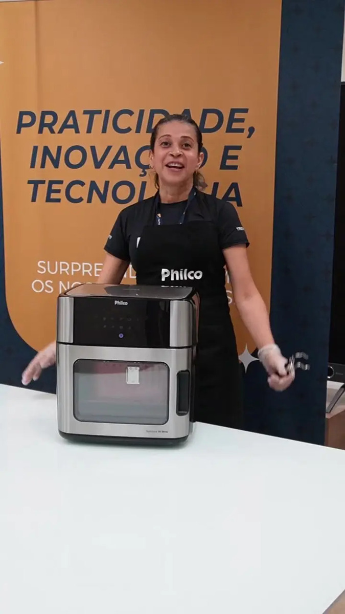 Fritadeira Air Fryer Philco PAF16A 4 em 1 Digital 16L