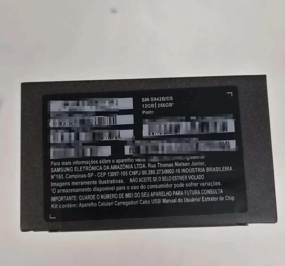 Samsung Galaxy S26 5G 256GB 12GB RAM Preto