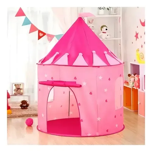 Castelo cabana barraca princesa infantil menina brinquedo 99 Toys rosa