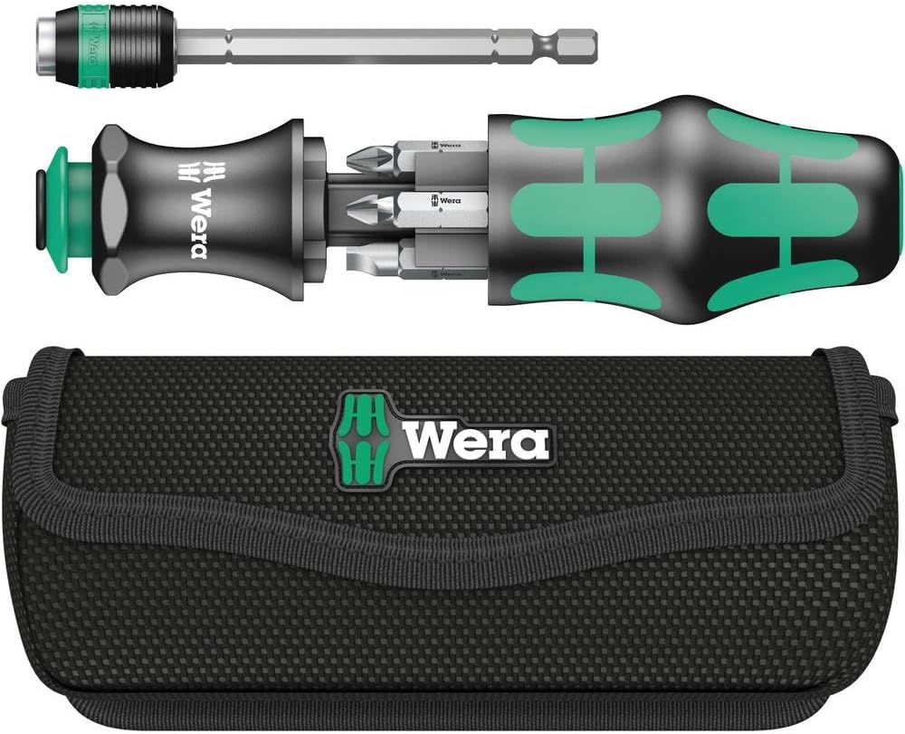 Wera Conjunto de ferramentas compacto "Kraftform 50.8 cm com bolsa, SL/PH/PZ, 7 peças, prata