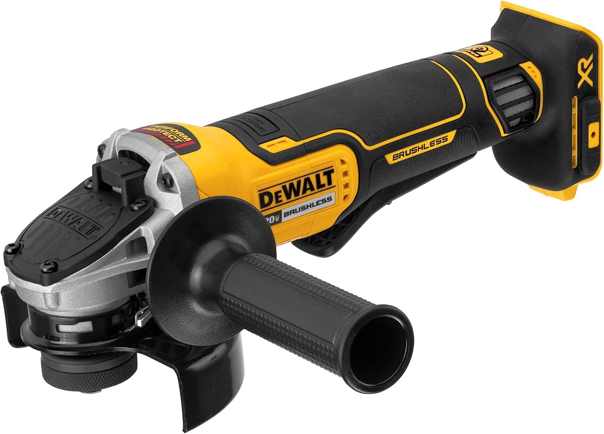 DEWALT Esmerilhadeira de 4 1/2 Pol. - 5 Pol. (114mm -127mm) Ion-Litio 20V MAX* 9000 RPM