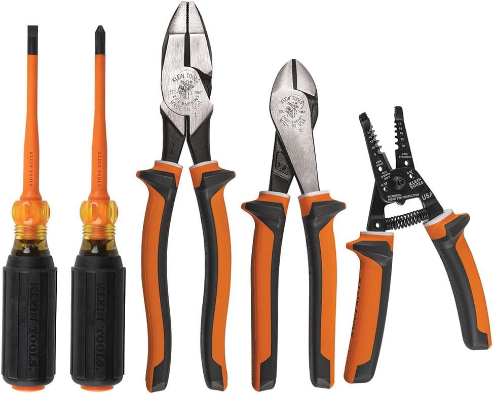 Klein Tools Conjunto de ferramentas de chave de fenda isolada 94130 1000 V com pontas Phillips