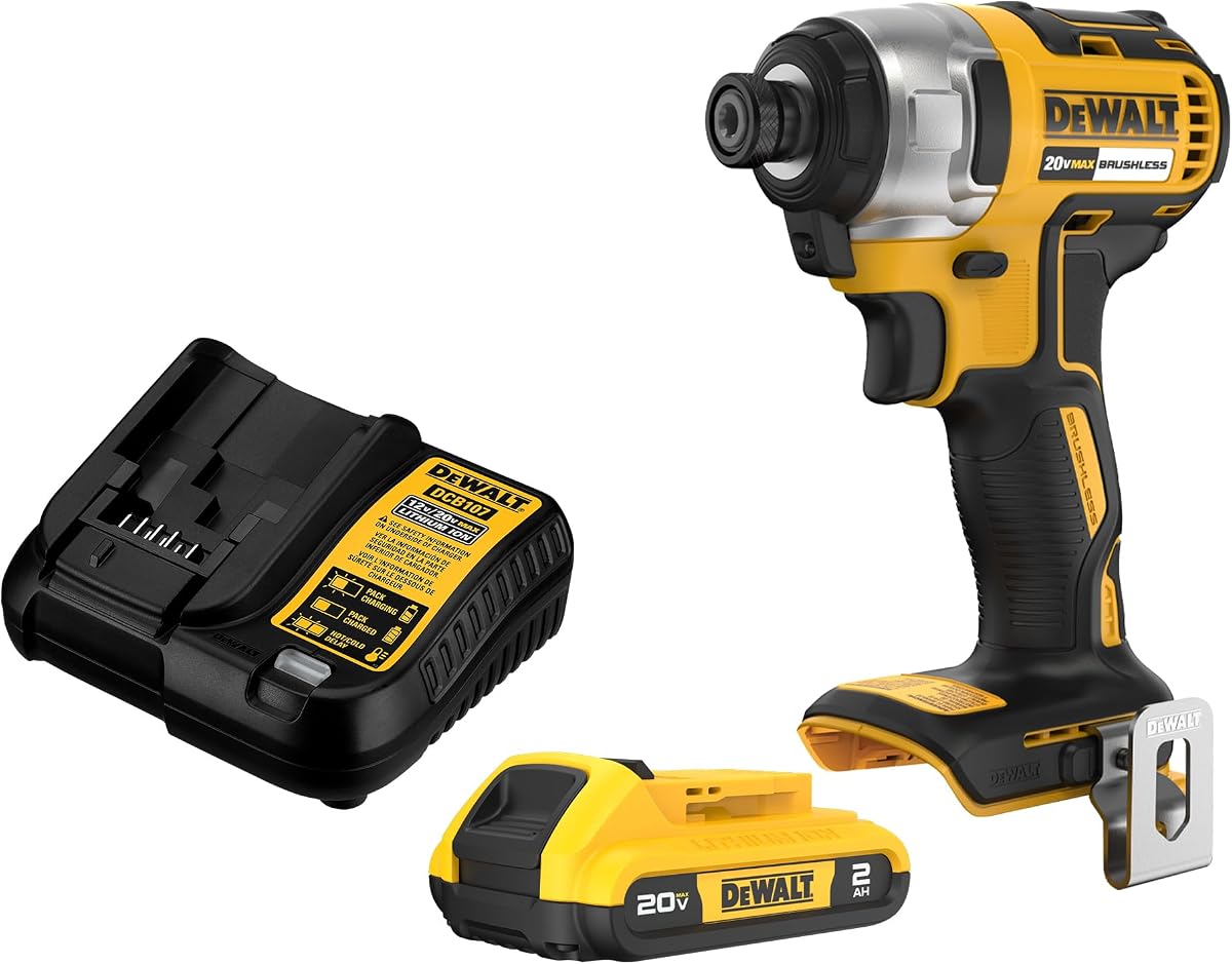 DEWALT Chave De Impacto 20 V Máx., 1/4", Bateria E Carregador Incluídos (Dcf787D1)