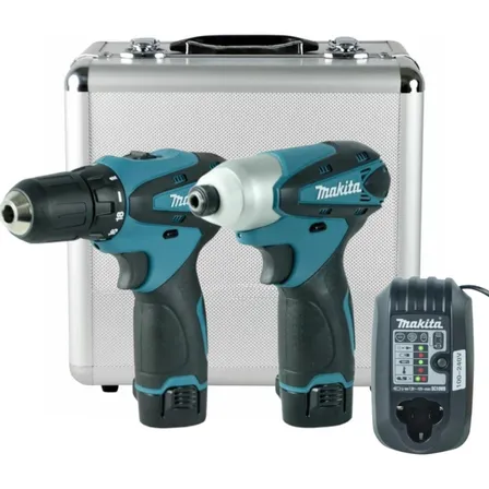 Kit Parafusadeira Furadeira 2 Bat. Lct204 Makita
