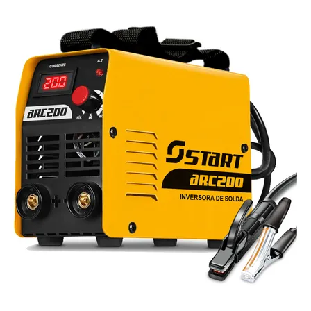 Máquina Inversora Solda Top Arc 200a Start Cor Amarelo Frequência 50Hz - 60Hz