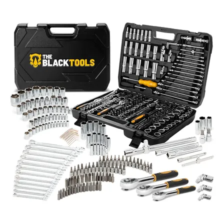 Jogo Soquetes Catracas Ferramentas Kit Chave 216 Peças Completa Oficina Master Maleta Tkf216