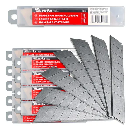 Kit 100 Lâminas De 18mm Profissional Para Estilete Largo