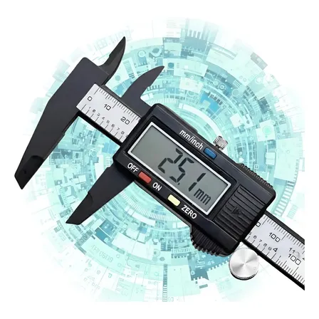 Paquímetro Digital De Alta Precisão Ferramenta De Medição Profissional 150mm (6 Polegadas) + 2