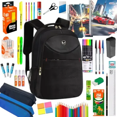 Kit Escolar Material Completo Ensino Faculdade Médio Premium