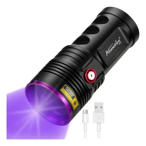 Lanterna UV Alonefire H42UV 36W 365nm USB Recarregável