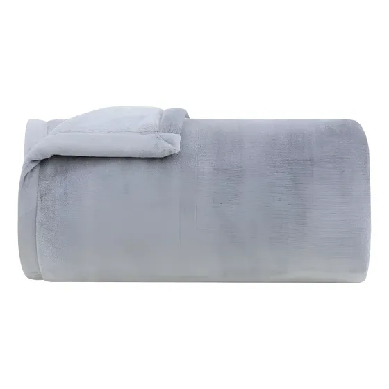 Cobertor S King Buddemeyer Vision Silky 100% Poliester Cor Azul