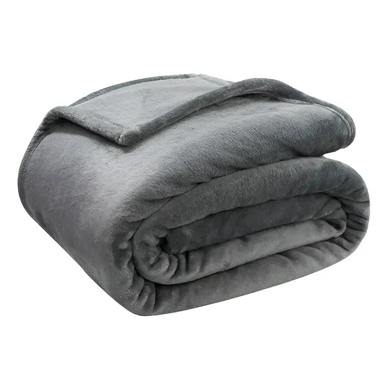 Cama Cobertor Casal Velour Supersoft 300 Ref 112593 Cor Cinza