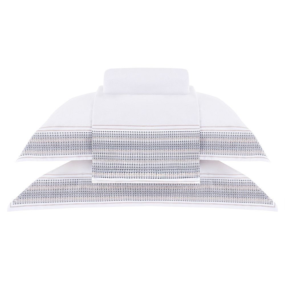 Jogo de Cama Queen Gran Percal 200 Fios Buddemeyer Bourbon 100% Algodão Pentead
