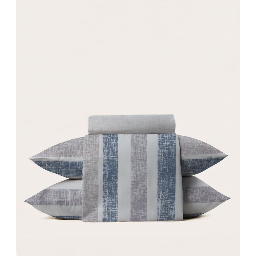Jogo De Cama 3 Peças Supercal Solteiro Corttex Azul