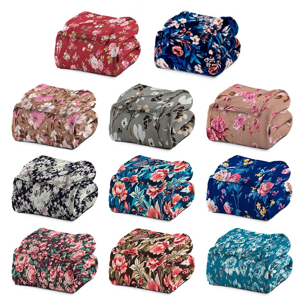 Cobertor de Casal Manta Microfibra Antialérgico 1,8x2,2m Estampado - Camesa