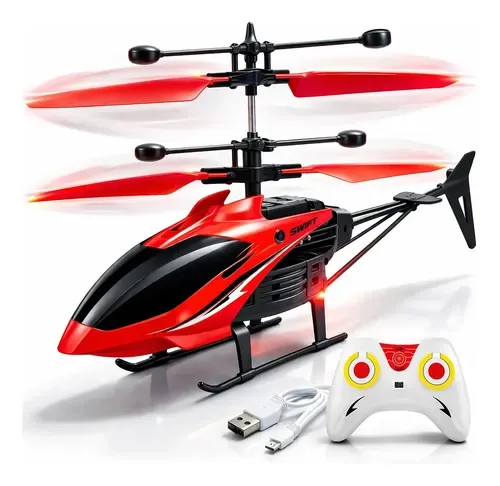 Mini Helicóptero Drone com Controle Remoto Infantil Sensor de Movimento
