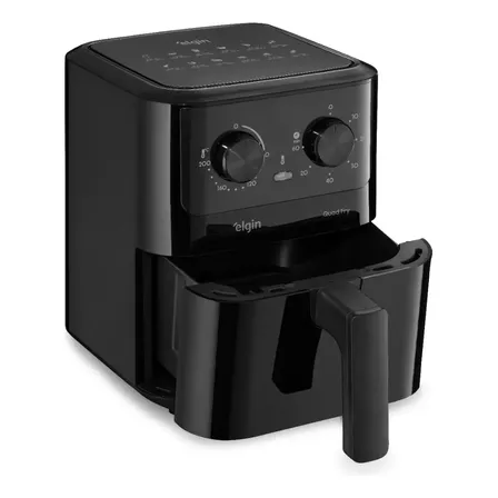 Fritadeira Eletrica Air Fryer Quad Fry 4,2 L 1400w Preto Elgin
