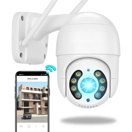 Camera IP A8 App Icsee Infravermelho Prova D'agua Externa Wi-Fi HD