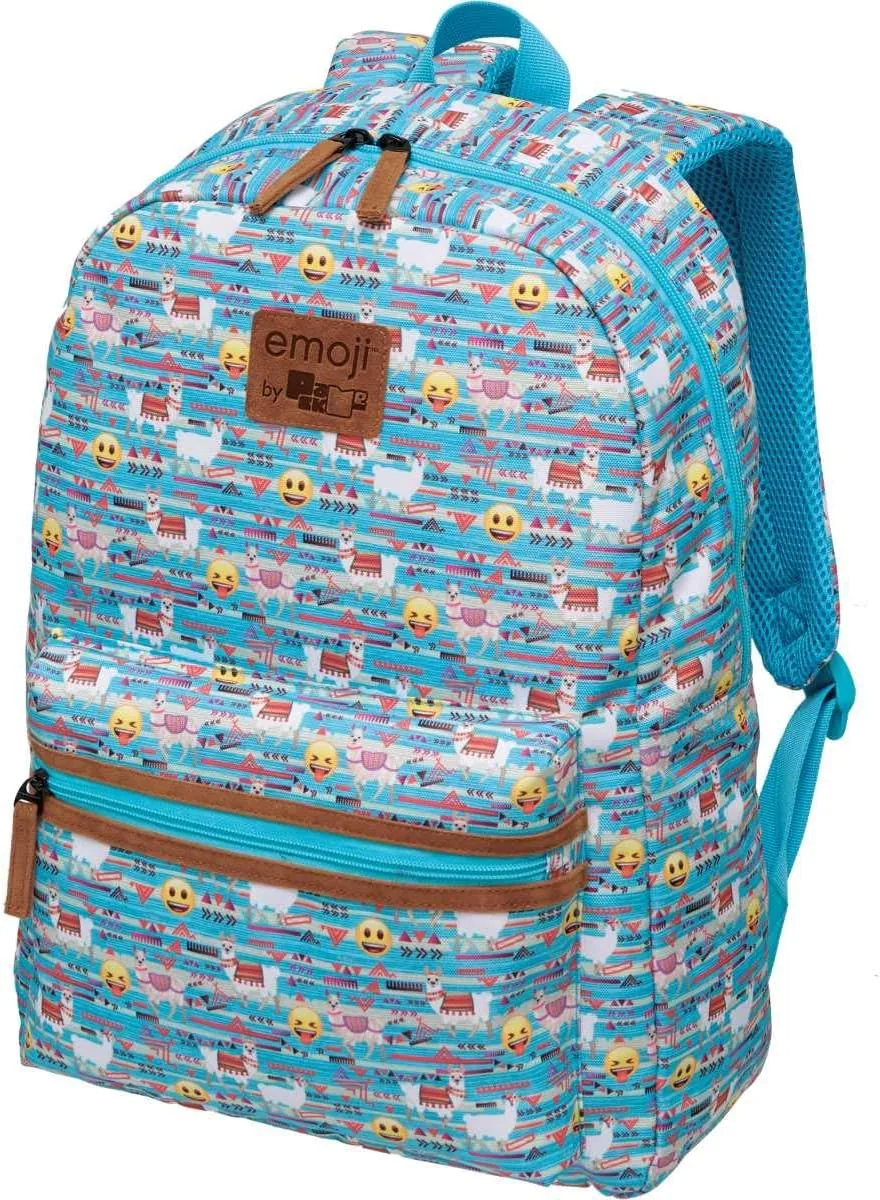 Mochila Escolar Emoji Lhama Grande
