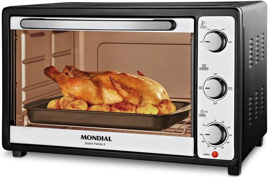 Forno Eletrico Mondial FRN-52-B Grand Family II 52L Preto Inox