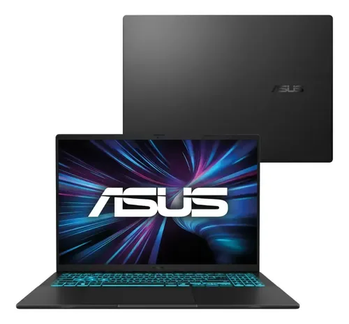 Notebook Asus V16 V3607vu Nvidia Rtx 4050 Intel Core 5 210h 16GB RAM 512GB SSD Linux Keepos Tela 16 Led Nível Ips 144hz Preto - Rp354 Matte Black