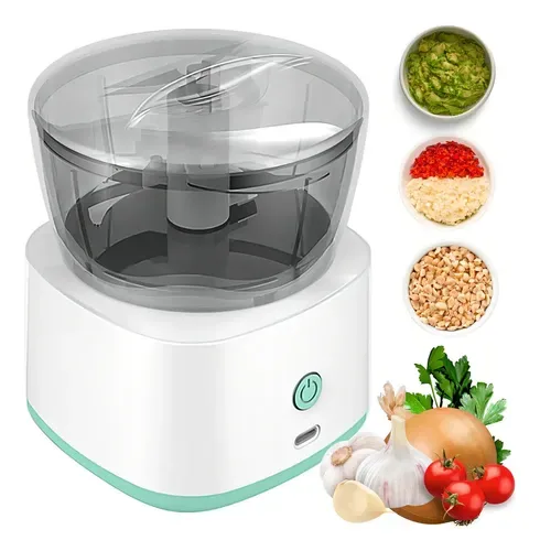 Processador Elétrico Mini Triturador de Alimentos Alho USB