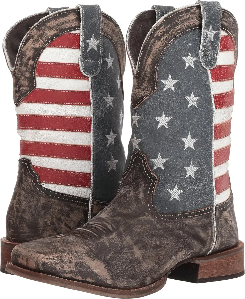 ROPER Bota Country Masculina Marrom