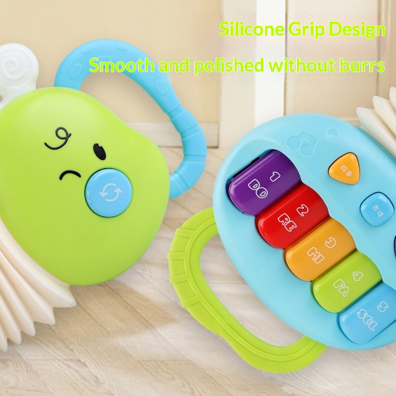Brinquedo Acordeão Infantil em Forma de Lagarta, Instrumento Musical Multifuncional Educativo, Presente Interativo de