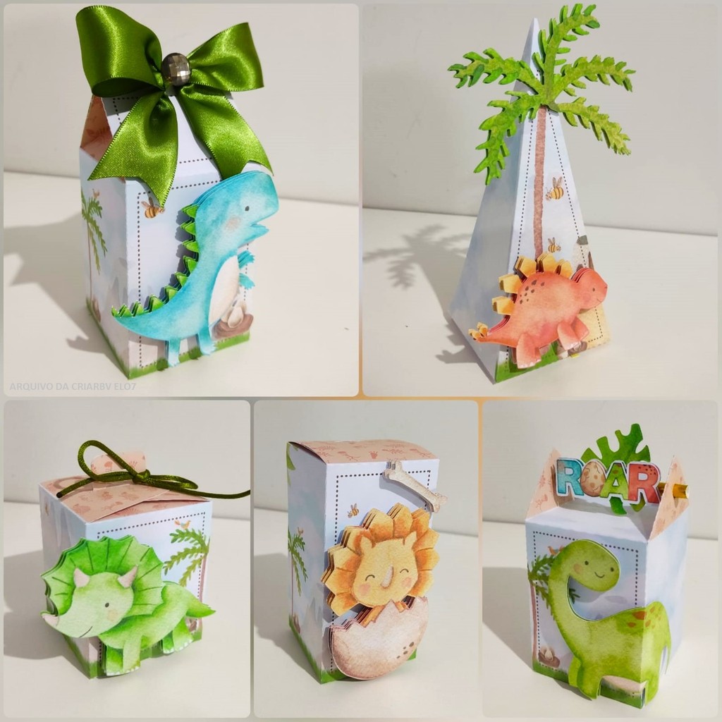 Kit Completo DINOSSAUROS Decoração Festa Infantil Lembrancinhas Personalizadas