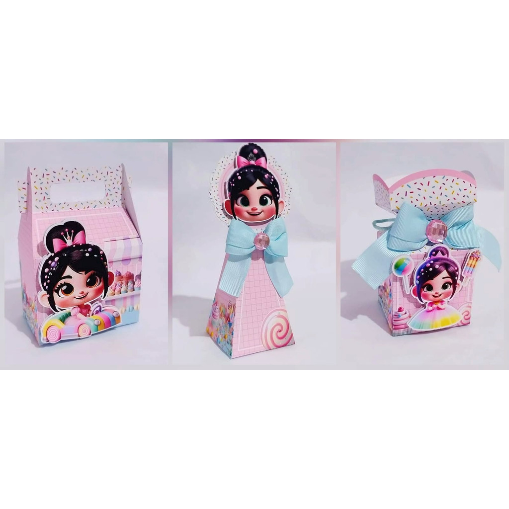 Kit Completo VANELLOPE Decoração Festa Infantil Lembrancinhas Personalizadas