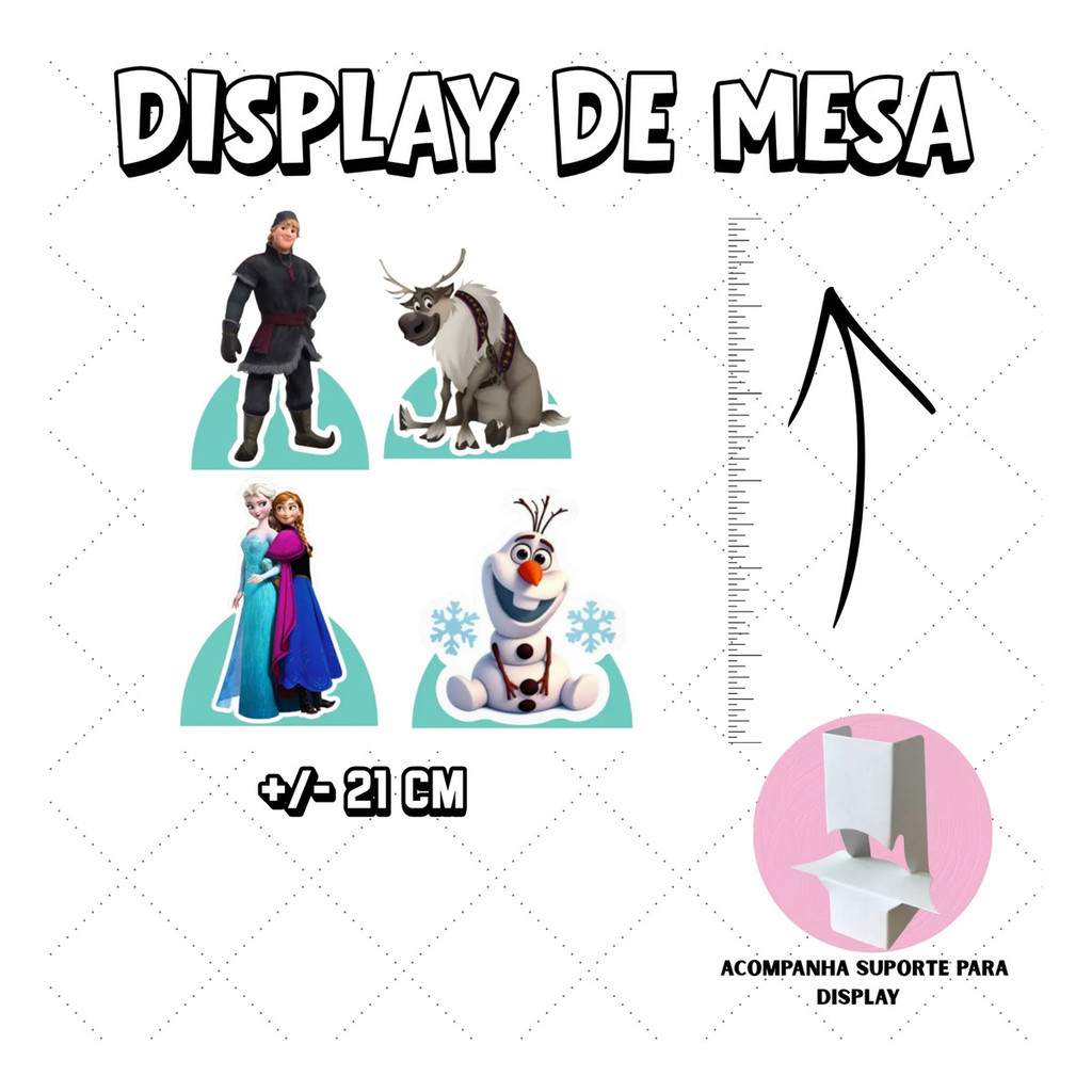 Kit Festa Frozen Um Bolinh Produto Nao oficial - So um Bolinho decoração de festa, festa em casa, aniversário, Mêsversário