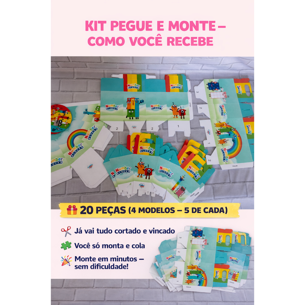 Kit Festa Pool Party menina 20 Peças Pegue e Monte | Decoração Festa Infantil