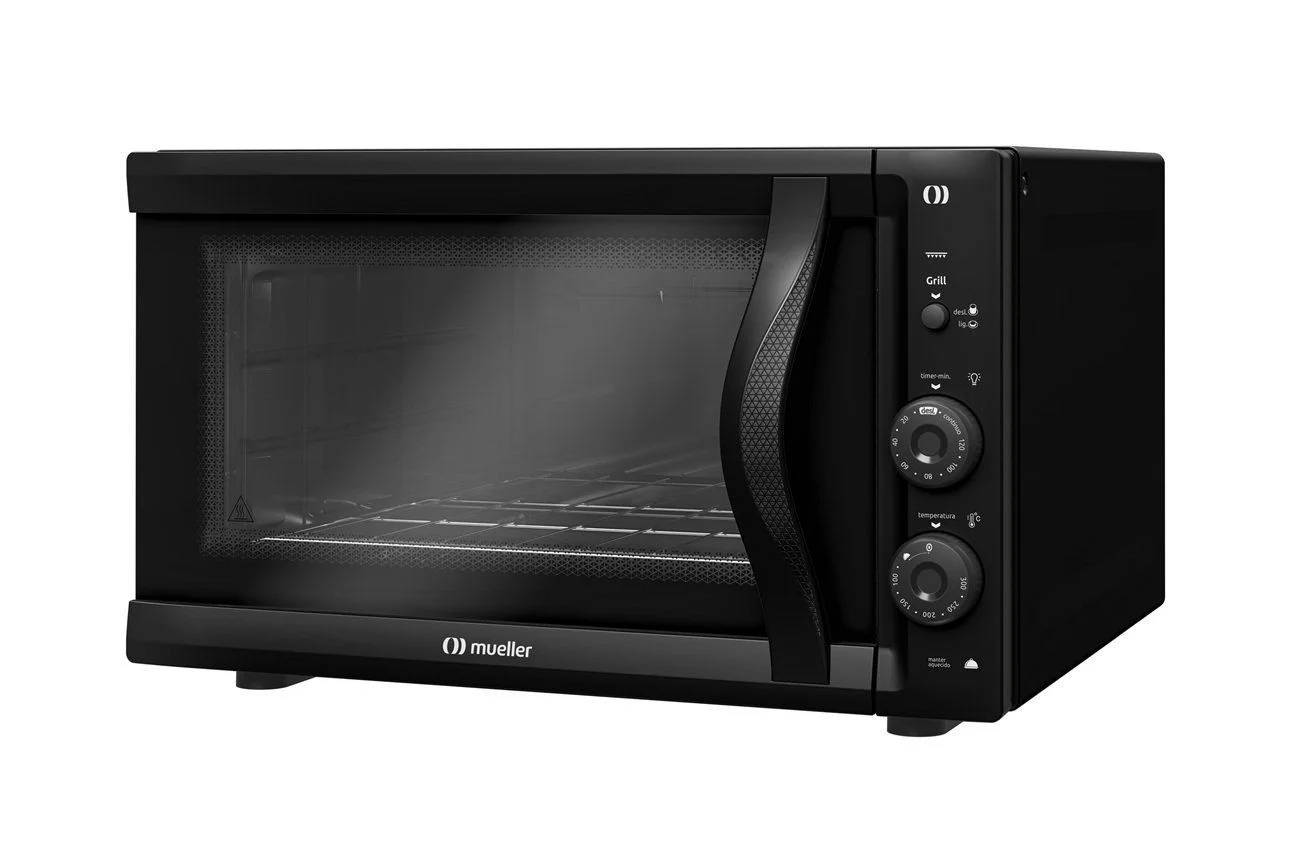 Forno de Bancada Mueller 50 Litros com Grill Preto Fosco MFB50F