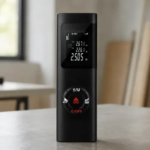 Trena Laser 40m Recarregável USB Medidor Digital de Distância